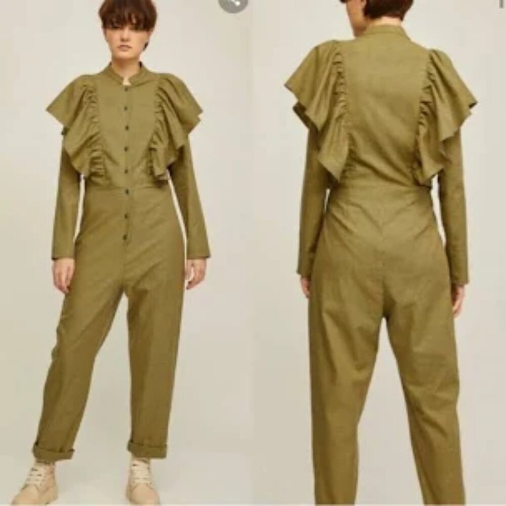 rita row anthropologie jumpsuit heritage small